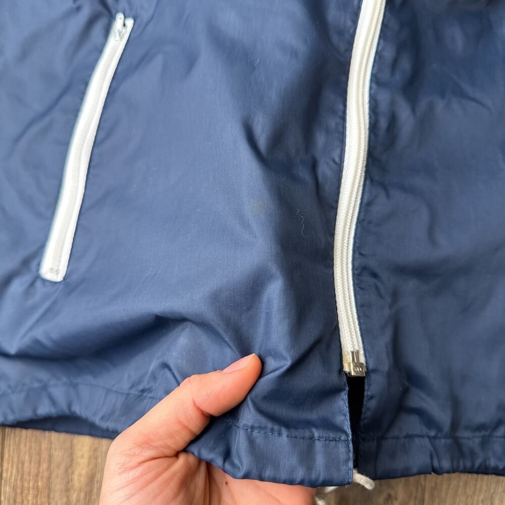 Vintage 80s Lacoste Jacket Men's Large‎ Blue Windbreaker Waterproof Golf 6067 - Picture 6 of 13